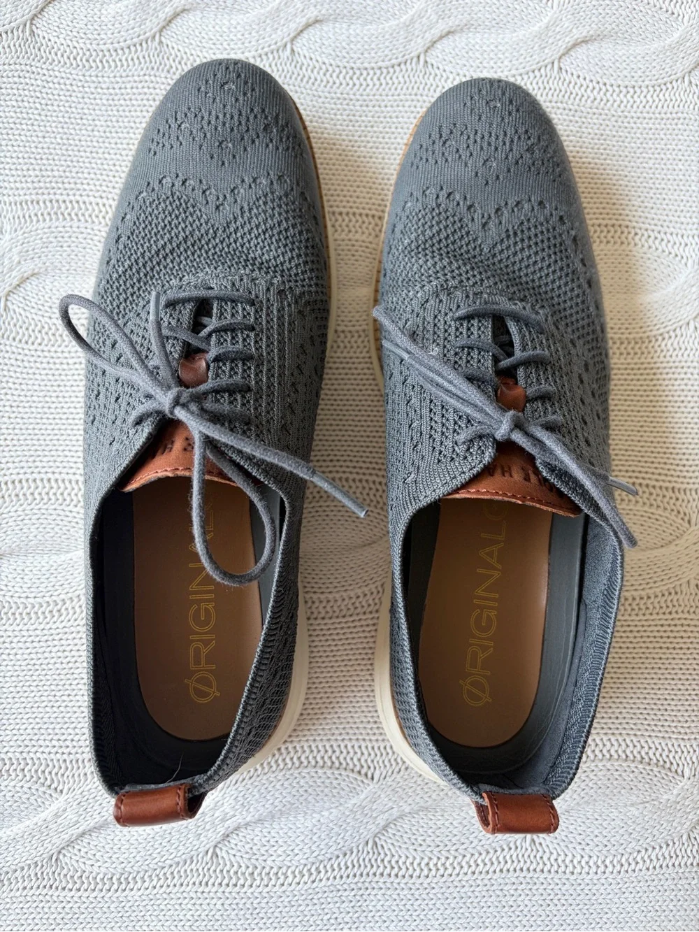 COLE HAAN | MENS Original Grand Oxford Shoes Grey 8.5